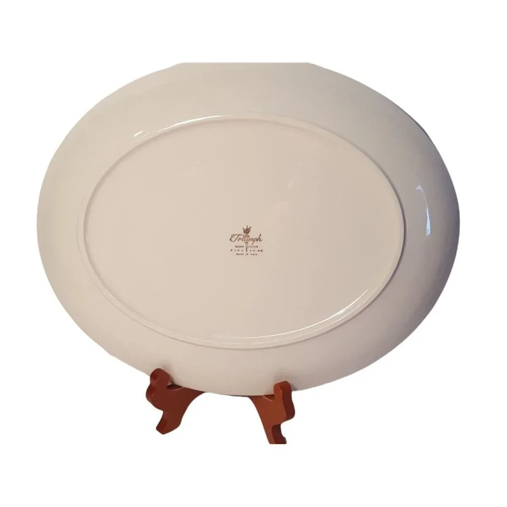 Homer Laughlin Triumph Vintage Ivory Serving Platter 13